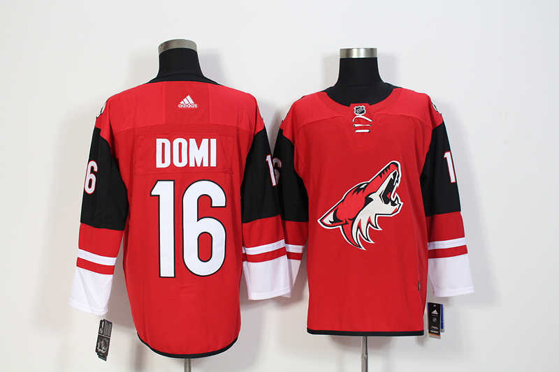 Coyotes 16 Max Domi Red  Jersey