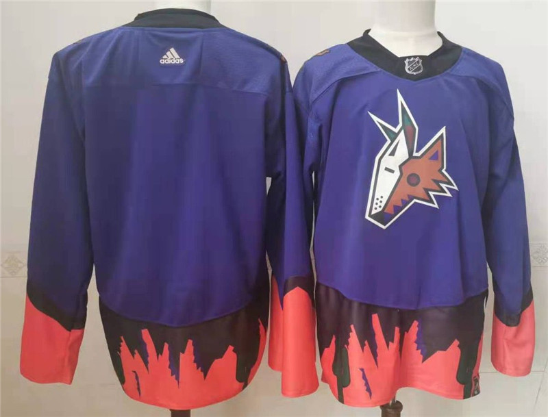 Coyotes Blank Purple 2020 21 Reverse Retro Adidas Jersey