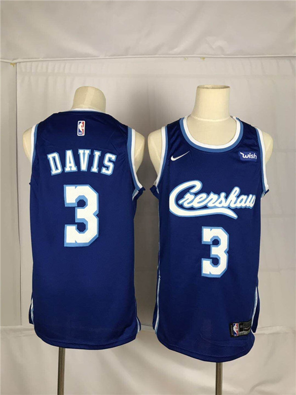 Crenshaw #3 Anthony Davis Blue Nike Swingman Jersey