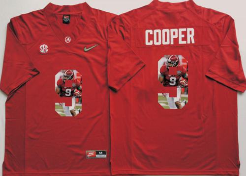 Crimson Tide 9 Amari Cooper Red Player Fashion Stitched NCAA Jersey