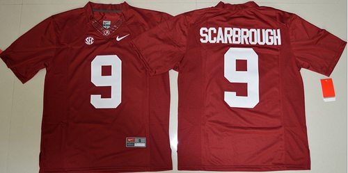 Crimson Tide 9 Bo Scarbrough Red Limited Stitched NCAA Jersey