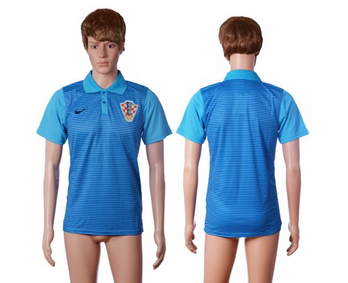 Croatia Blank Away Polo T shirt