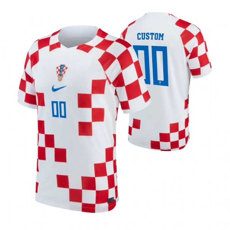 Croatia Customized Home 2022 FIFA World Cup Thailand Soccer Jersey
