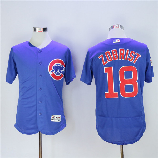 Cubs 18 Ben Zobrist Royal Flexbase Jersey