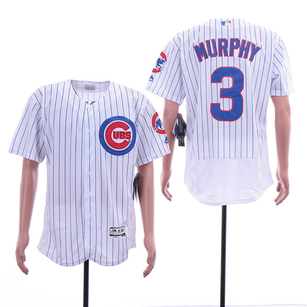 Cubs 3 Daniel Murphy White Flexbase Jersey