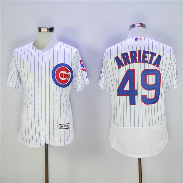 Cubs 49 Jake Arrieta White Flexbase Jersey