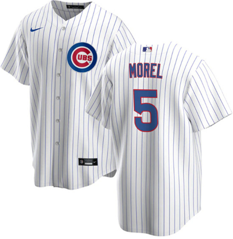 Cubs 5 Christopher Morel White Nike Cool Base Jersey