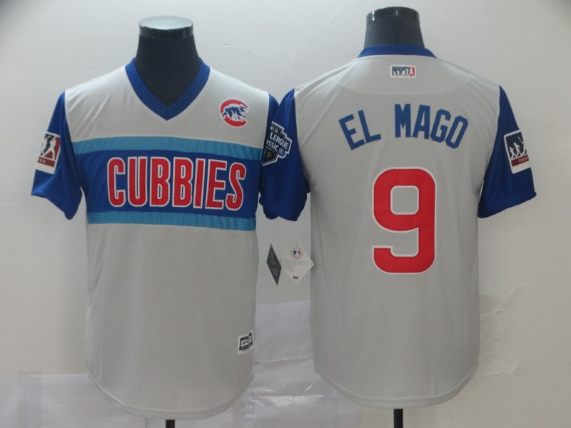 Cubs 9 Javier Baez El Mago Gray 2019 MLB Little League Classic Player Jersey