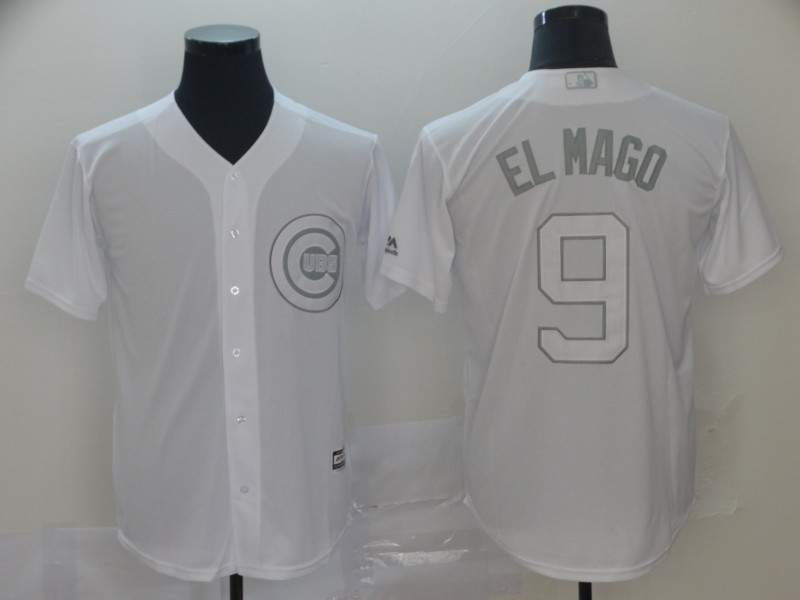 Cubs 9 Javier Baez El Mago White 2019 Players' Weekend Player Jersey