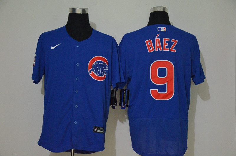 Cubs 9 Javier Baez Royal 2020 Nike Flexbase Jersey