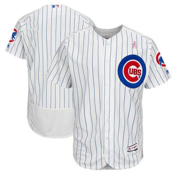 Cubs Blank White 2018 Mother's Day Flexbase Jersey