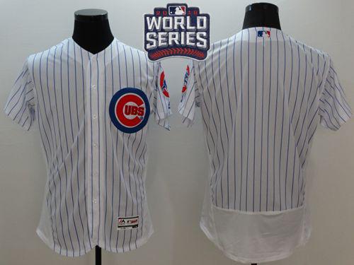 Cubs Blank White Flexbase Authentic Collection 2016 World Series Bound Stitched MLB Jersey