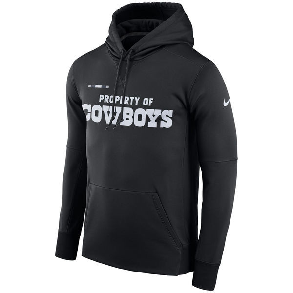 Dallas Cowboys  Property Of Performance Pullover Hoodie Black