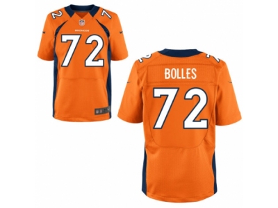 Denver Broncos 72 Garett Bolles  Orange 2017 Draft Pick Elite Jersey
