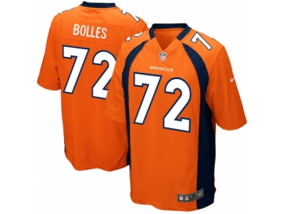 Denver Broncos 72 Garett Bolles  Orange 2017 Draft Pick Game Jersey