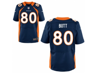 Denver Broncos 80 Jake Butt  Blue 2017 Draft Pick Elite Jersey
