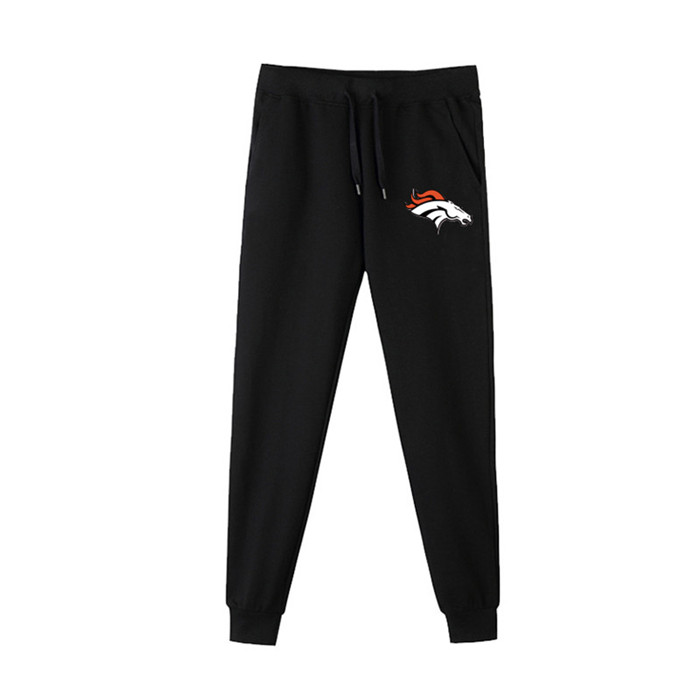 Denver Broncos Black Men's Winter Thicken NFL Sports Pant