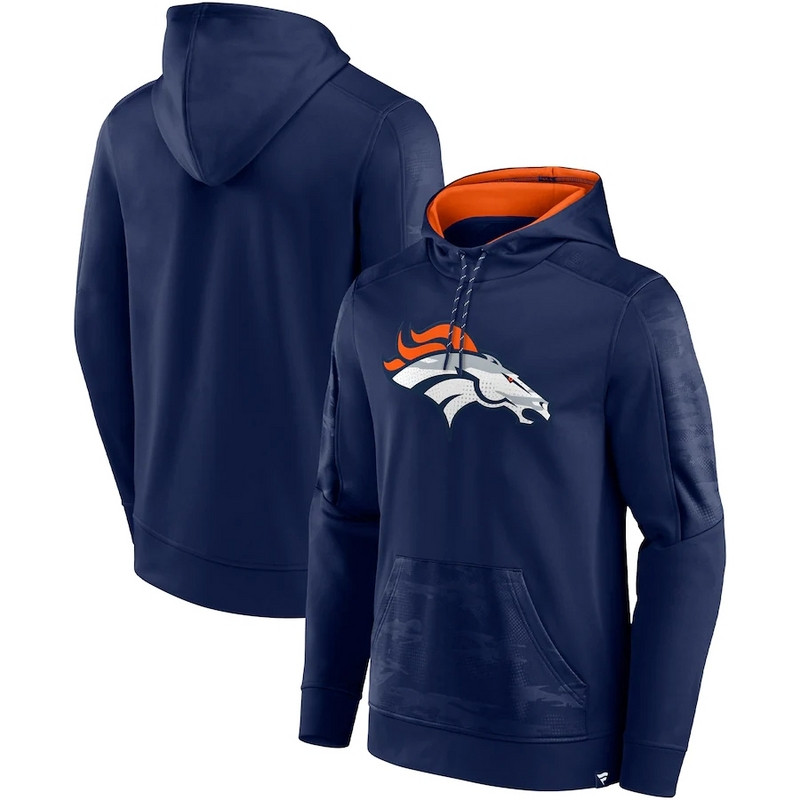 Denver Broncos Fanatics Branded On The Ball Pullover Hoodie Navy