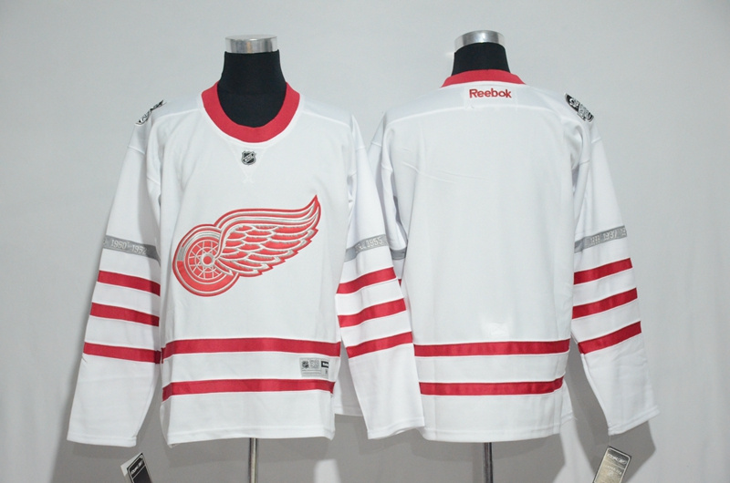 Detroit Red Wings Blank Authentic White 2017 Centennial Classic NHL Jersey