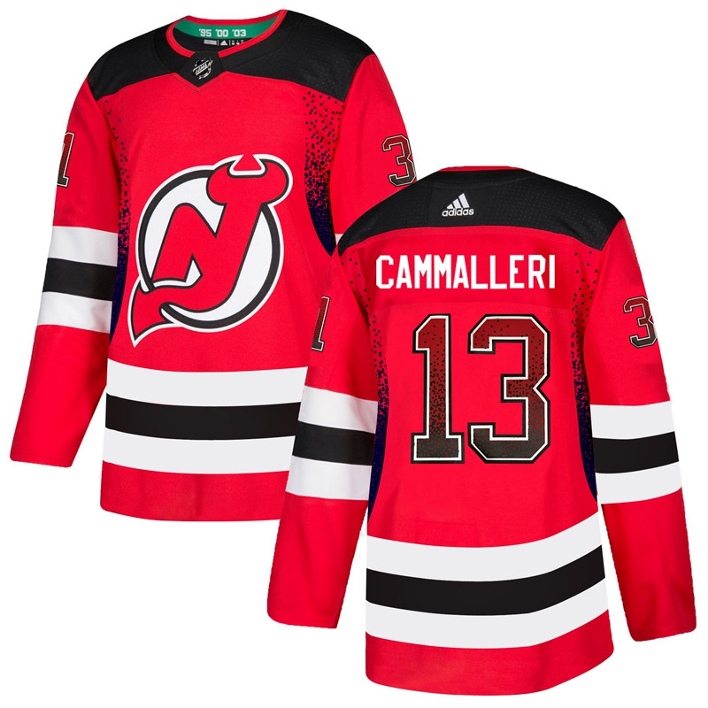 Devils 13 Mike Cammalleri Red Drift Fashion  Jersey