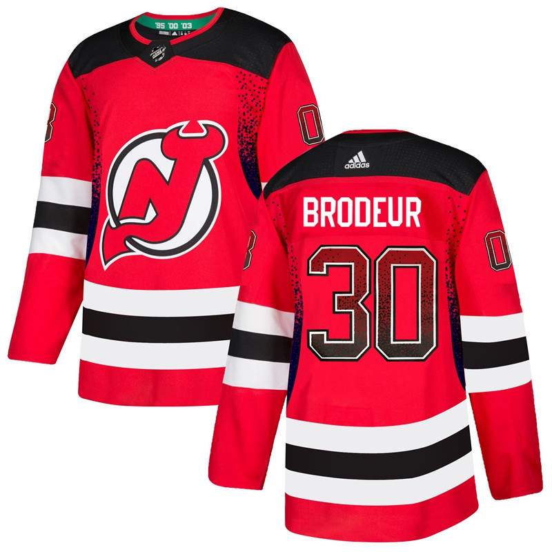 Devils 30 Martin Brodeur Red Drift Fashion  Jersey