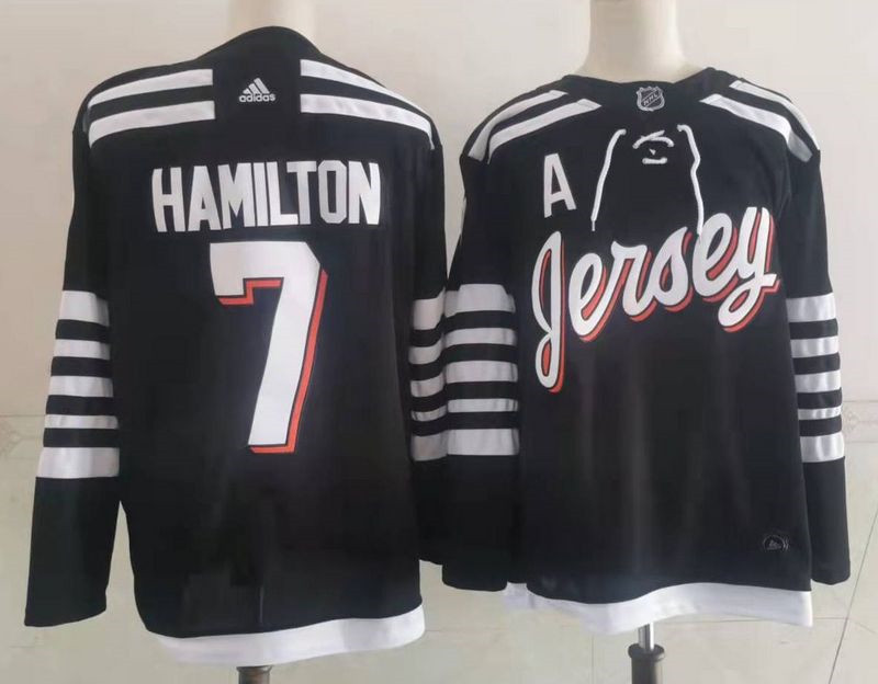 Devils 7 Dougie Hamilton Black 2022 Alternate Adidas Jersey
