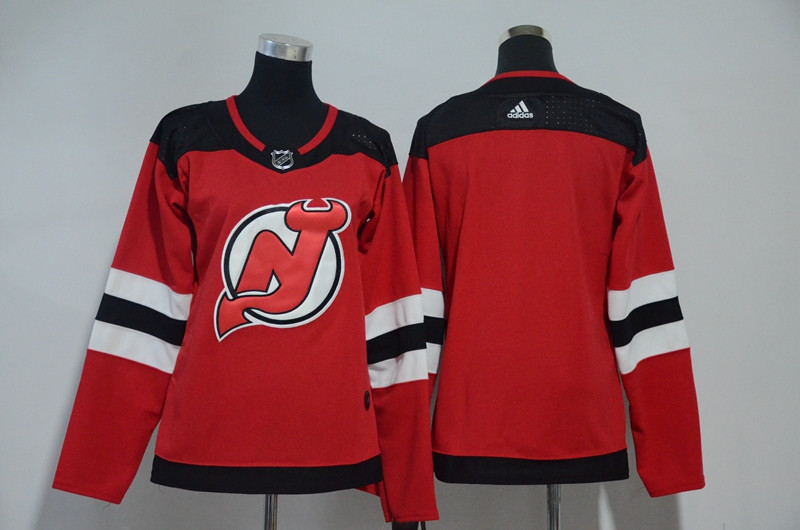 Devils Blank Red Women  Jersey