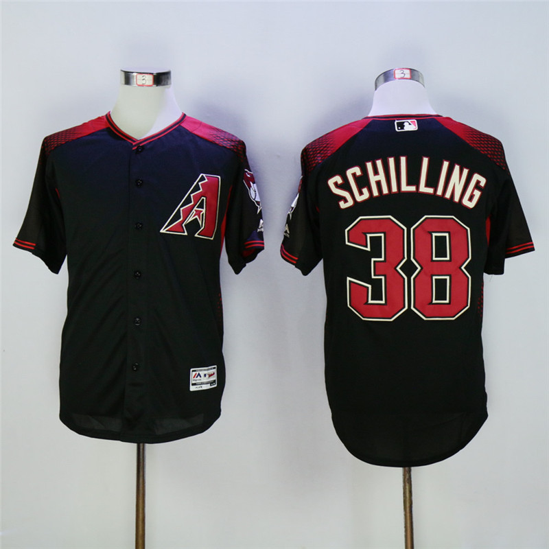 Diamondbacks 38 Curt Schilling Black Flexbase Jersey