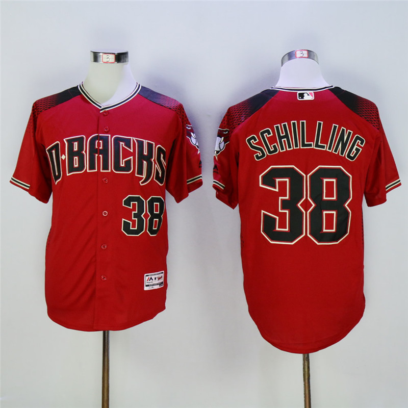 Diamondbacks 38 Curt Schilling Red Flexbase Jersey