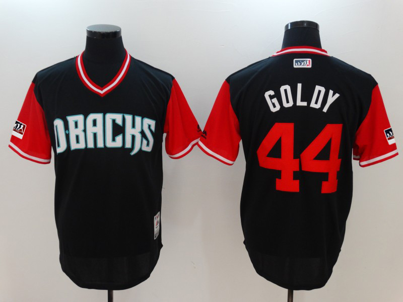 Diamondbacks 44 Paul Goldschmidt Goldy Black 2018 Players' Weekend Authentic Team Jersey