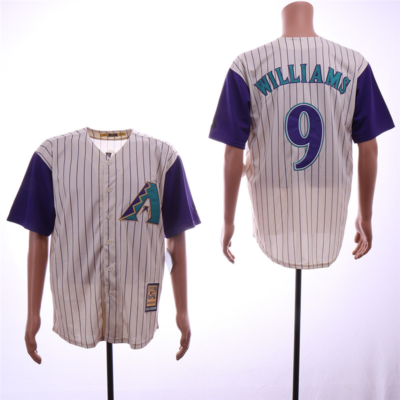 Diamondbacks 9 Matt Williams Cream Cooperstown Collection Jersey