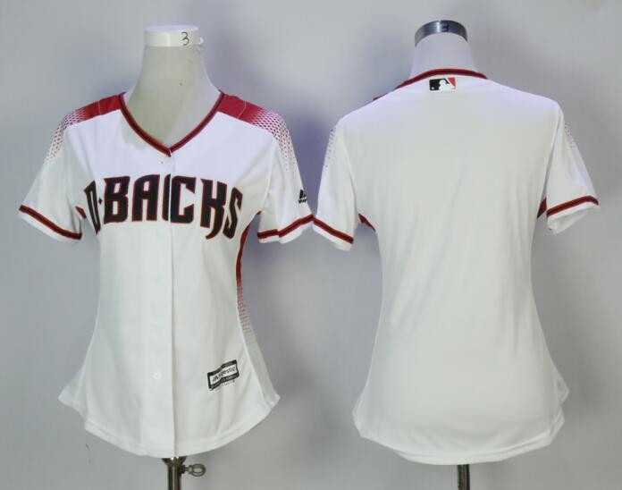 Diamondbacks Blank White Sedona Women Cool Base Jersey