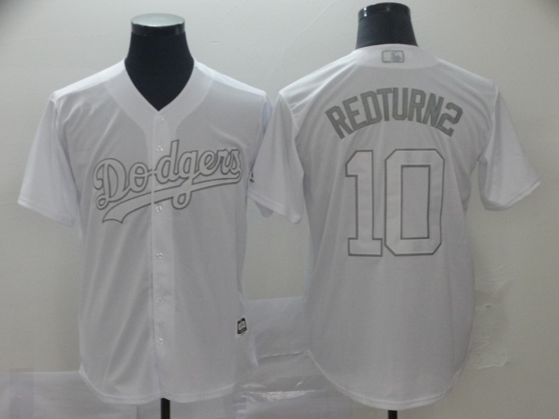 Dodgers 10 Justin Turner RedTurn2 White 2019 Players' Weekend Player Jersey
