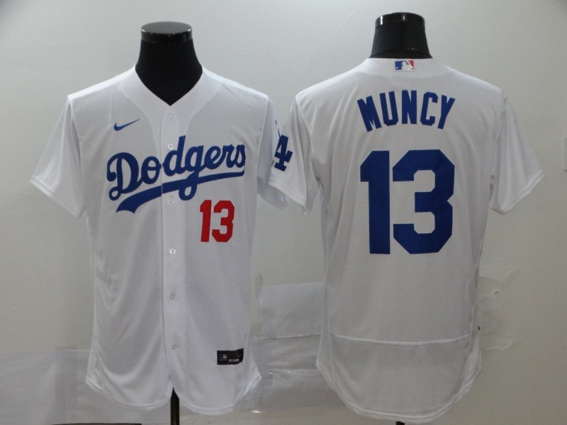 Dodgers 13 Max Muncy White 2020 Nike Flexbase Jersey