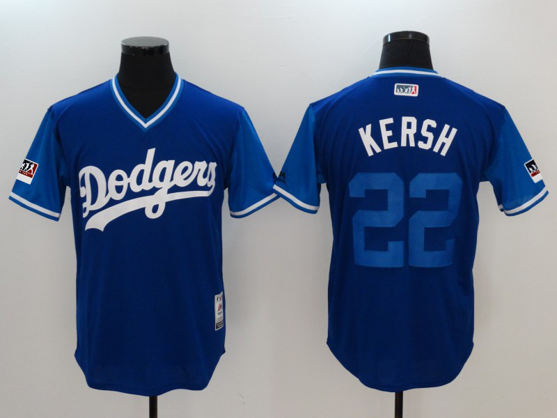 Dodgers 22 Clayton Kershaw Kersh Royal 2018 Players' Weekend Authentic Team Jersey