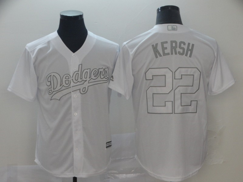 Dodgers 22 Clayton Kershaw Kersh White 2019 Players' Weekend Player Jersey