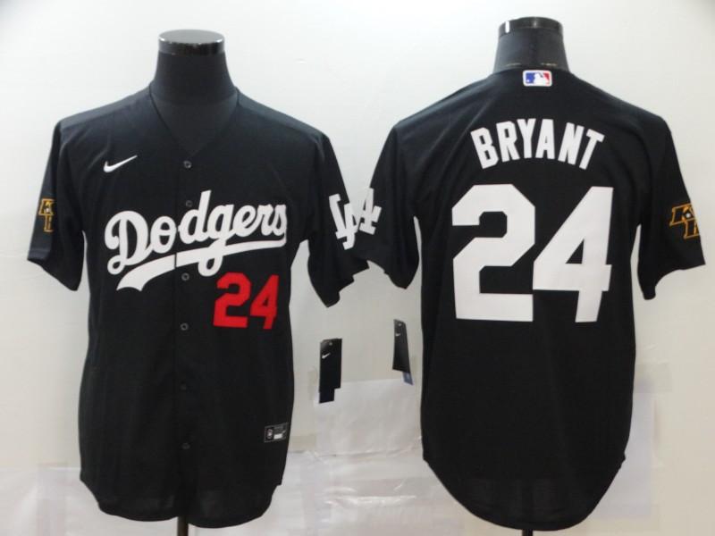 Dodgers 24 Kobe Bryant Black 2020 Nike Cool Base Jersey