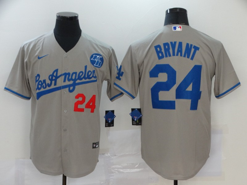 Dodgers 24 Kobe Bryant Gray 2020 Nike KB Cool Base Jersey