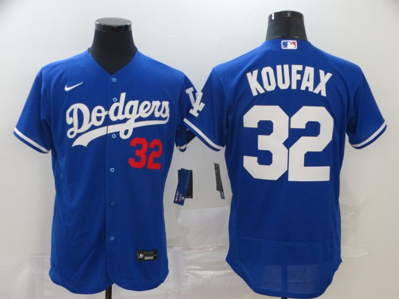 Dodgers 32 Sandy Koufax Royal 2020 Nike Flexbase Jersey