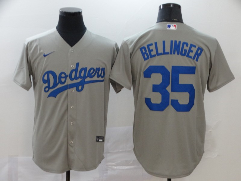 Dodgers 35 Cody Bellinger Gray 2020 Nike Cool Base Jersey