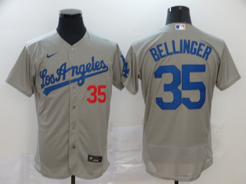 Dodgers 35 Cody Bellinger Gray 2020 Nike Flexbase Jersey