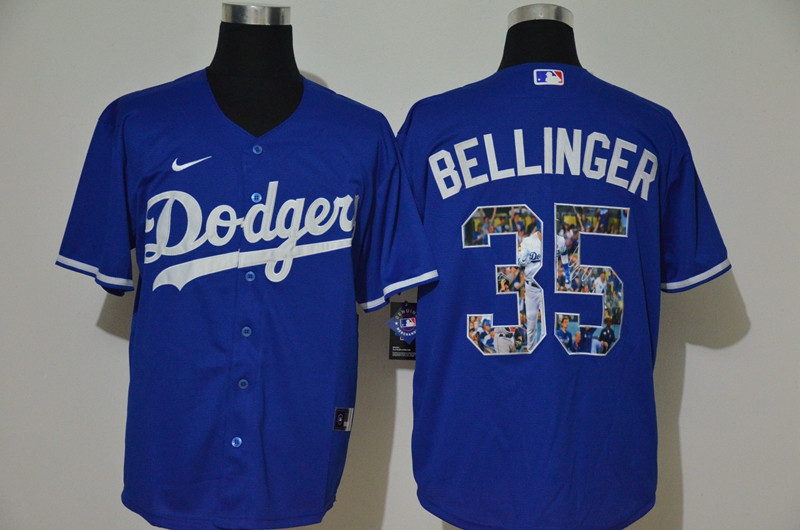 Dodgers 35 Cody Bellinger Royal Nike Cool Base Player Jersey