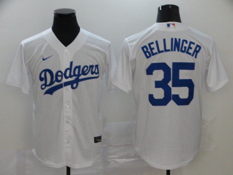 Dodgers 35 Cody Bellinger White 2020 Nike Cool Base Jersey