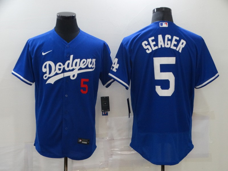 Dodgers 5 Corey Seager Royal 2020 Nike Flexbase Jersey
