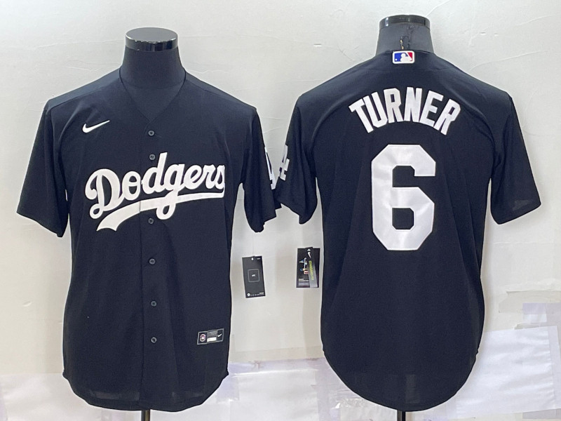 Dodgers 6 Trea Turner Black Nike Turn Back The Clock Cool Base Jersey