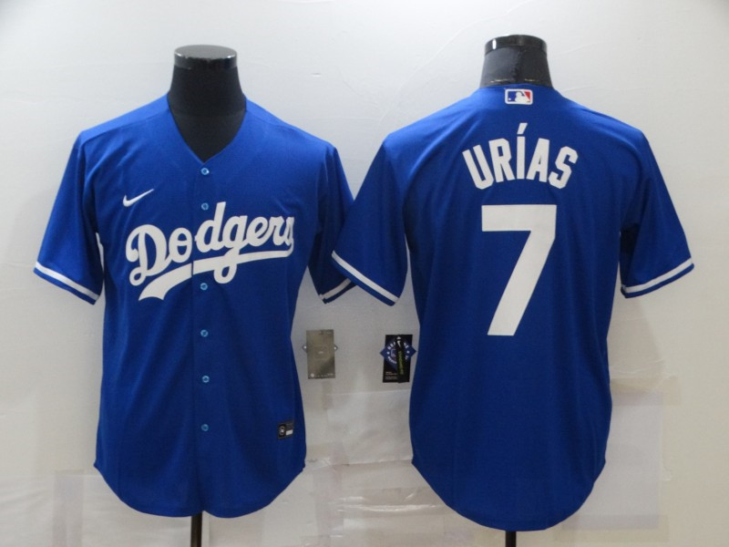 Dodgers 7 Julio Urias Royal 2020 Nike Cool Base Jersey