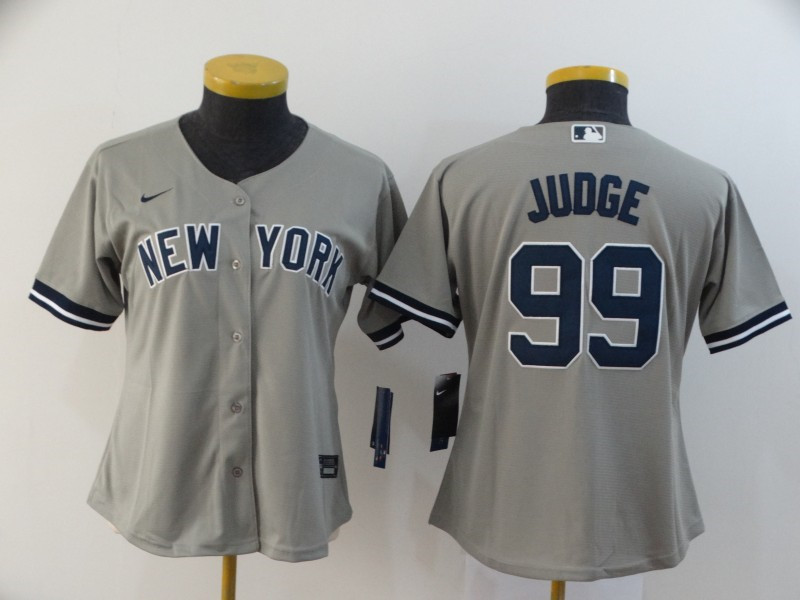 Dodgers 99 Aaron Judge Gray Women 2020 Nike Cool Base Jersey