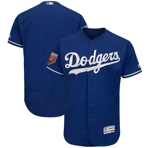 Dodgers Blank Royal 2018 Spring Training Flexbase Jersey