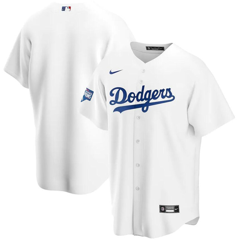 Dodgers Blank White Nike 2020 World Series Champions Cool Base Jersey