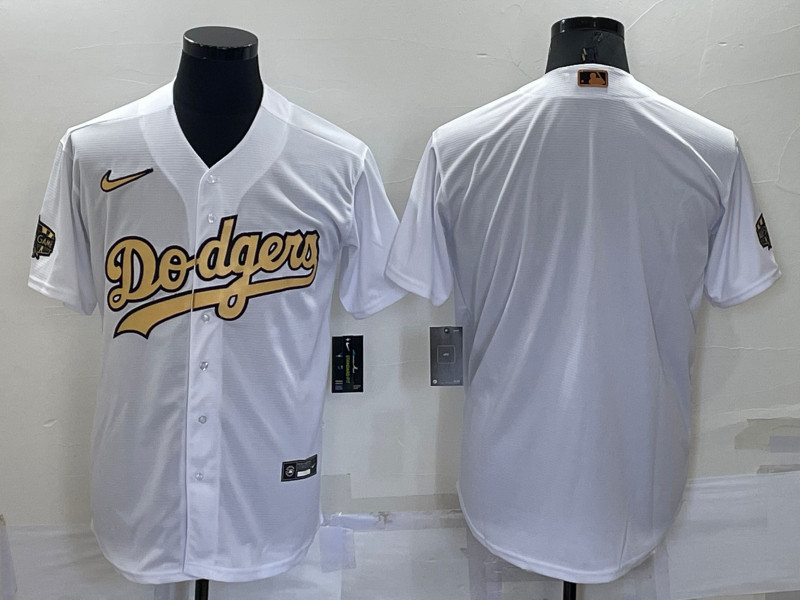 Dodgers Blank White Nike 2022 MLB All Star Cool Base Jersey